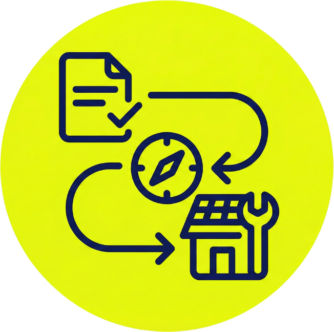 Improveasy Clear guidance from eligibility to installation icon