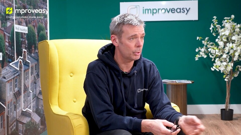 Danny from Improveasy discussing air source heat pump installation