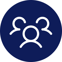 Community and jobs icon representing local employment and regional economic growth