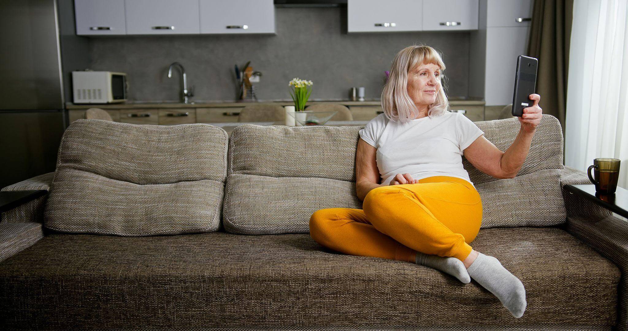Tenant relaxing at home